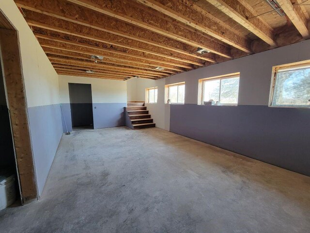 N14341 Fairground Ave, Owen, WI 54460 - basement with stairway