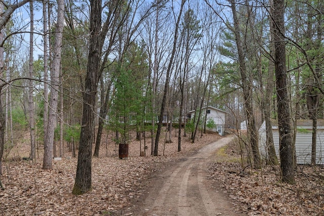 N4823 Peppler Ln, Wild Rose, WI 54984 - view of road with driveway
