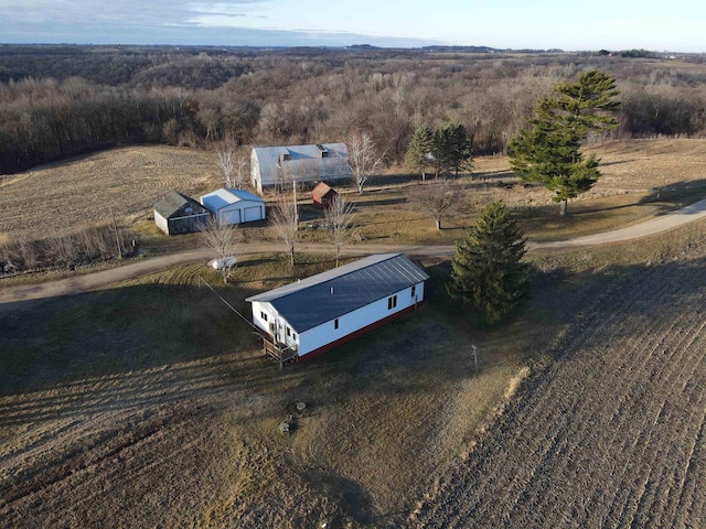 50220 Turkey Ridge Rd, Gays Mills, WI 54631 - bird's eye view with a rural view