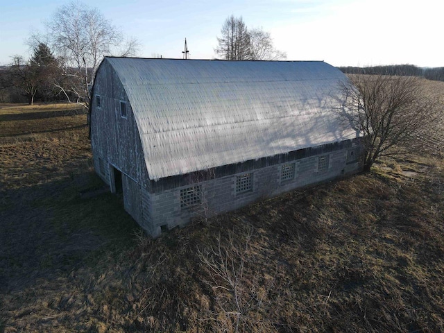 50220 Turkey Ridge Rd, Gays Mills, WI 54631 - exterior space with a gambrel roof, a barn, and metal roof