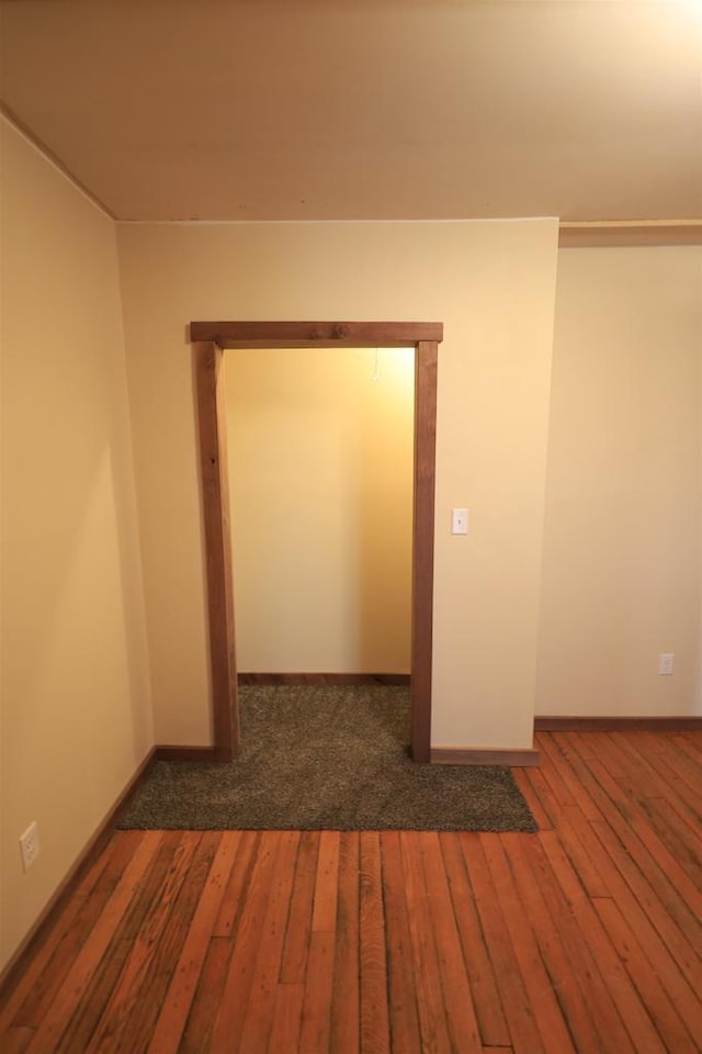50220 Turkey Ridge Rd, Gays Mills, WI 54631 - spare room featuring hardwood / wood-style flooring and baseboards