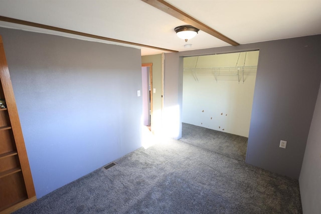 50220 Turkey Ridge Rd, Gays Mills, WI 54631 - unfurnished bedroom featuring a closet, visible vents, and carpet