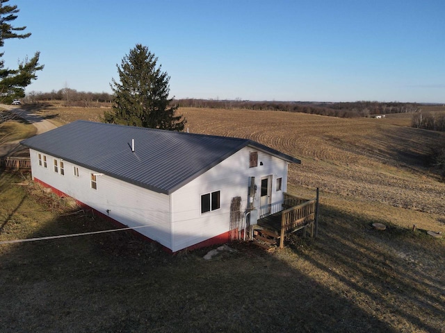 50220 Turkey Ridge Rd, Gays Mills, WI 54631 - exterior space with a rural view and metal roof