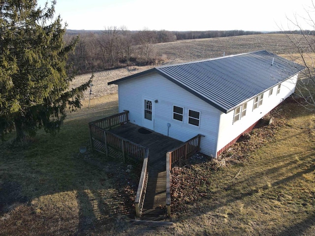 50220 Turkey Ridge Rd, Gays Mills, WI 54631 - birds eye view of property with a rural view