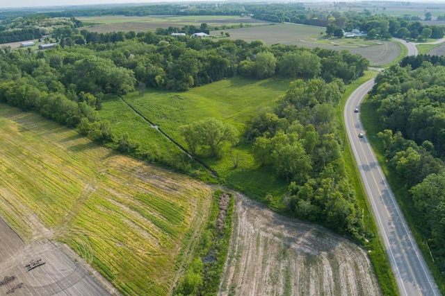 5532 Ridge Rd, Marshall, WI 53559 - aerial view of property and surrounding area with rural landscape