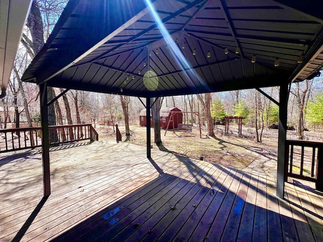 489 Sir Winston Trl, Nekoosa, WI 54457 - view of wooden deck
