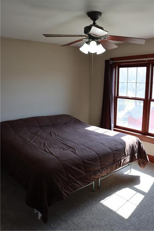 925 Bluff View Cir, Chippewa Falls, WI 54729 - bedroom with carpet flooring and ceiling fan