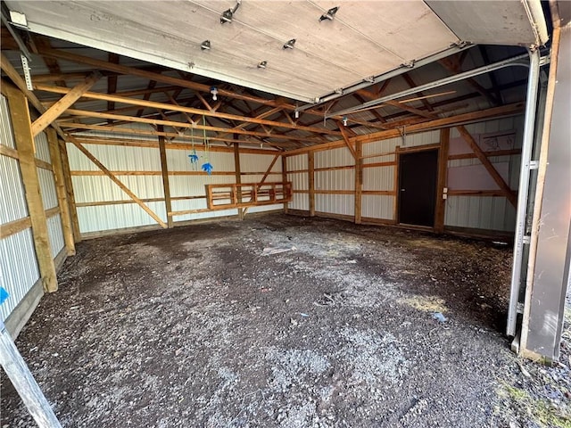 4607N Koeppler Rd, Ojibwa, WI 54862 - garage featuring metal wall