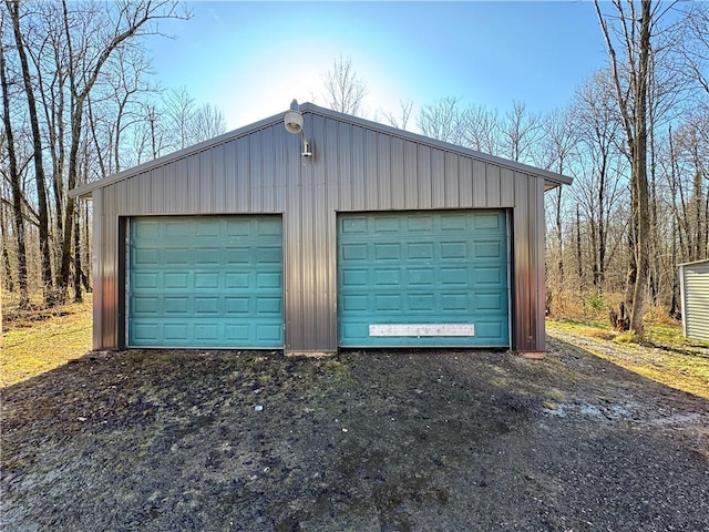 4607N Koeppler Rd, Ojibwa, WI 54862 - view of detached garage