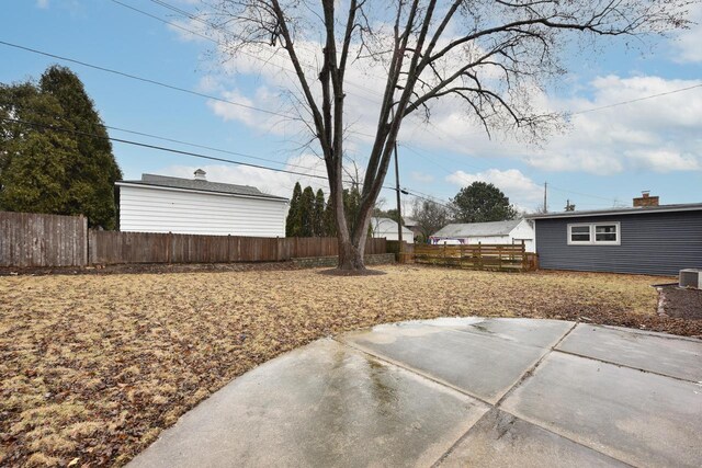 6216 N Santa Monica Blvd, Whitefish Bay, WI 53217 - view of yard with a fenced backyard and a patio area