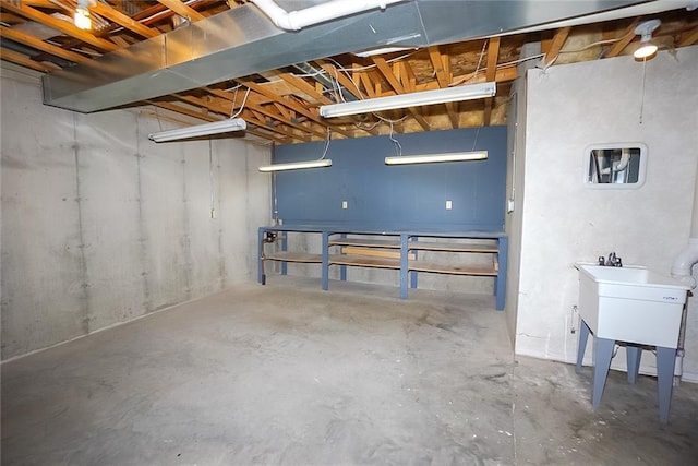 1613 Chumas Dr, Eau Claire, WI 54701 - below grade area featuring a sink