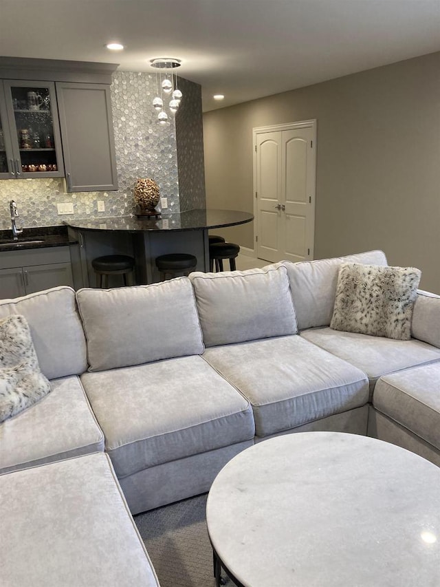 4922 Saint Annes Dr, Waunakee, WI 53597 - living area featuring recessed lighting