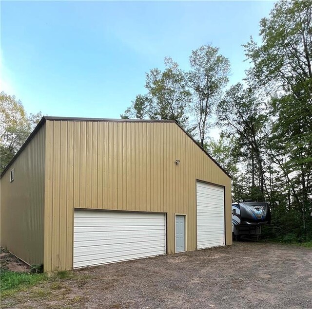 13541 W Whispering Pine Trl, Hayward, WI 54843 - view of detached garage