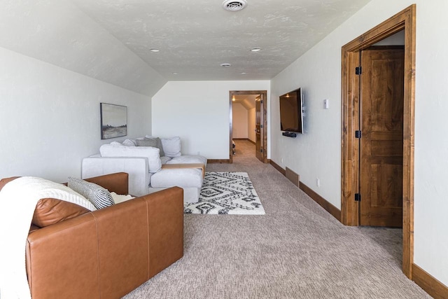 9458 Warner Rd, Winneconne, WI 54986 - living area with carpet and lofted ceiling