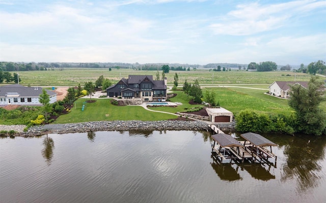 9458 Warner Rd, Winneconne, WI 54986 - overview of rural landscape featuring a large body of water