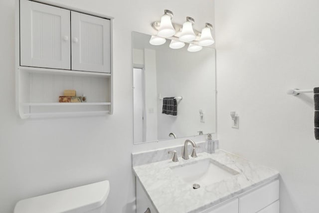 N7589 Lakeside Dr, Portage, WI 53901 - bathroom featuring vanity and toilet