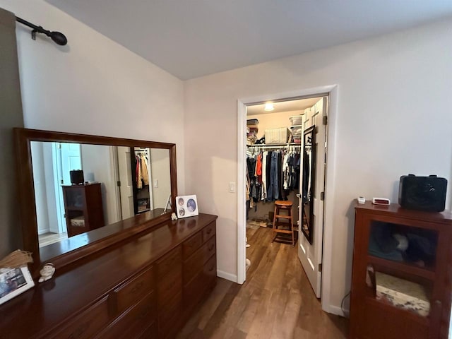 interior space featuring wood finished floors