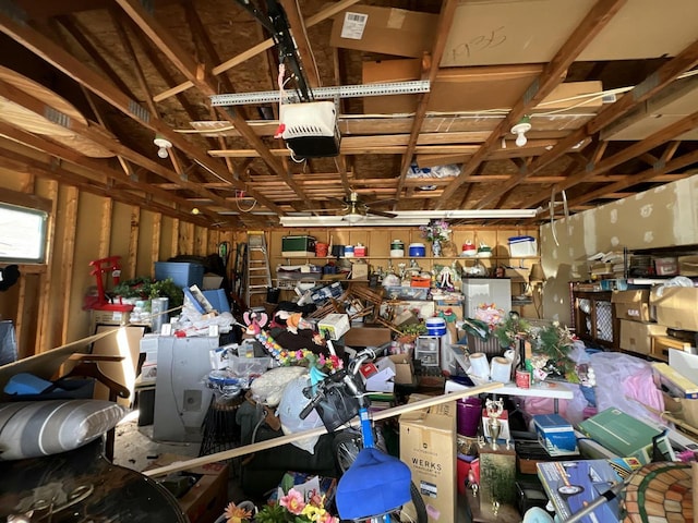201 Bonito St, Walworth, WI 53184 - garage featuring a garage door opener