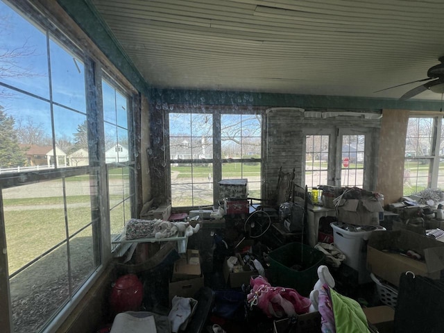 201 Bonito St, Walworth, WI 53184 - miscellaneous room with ceiling fan