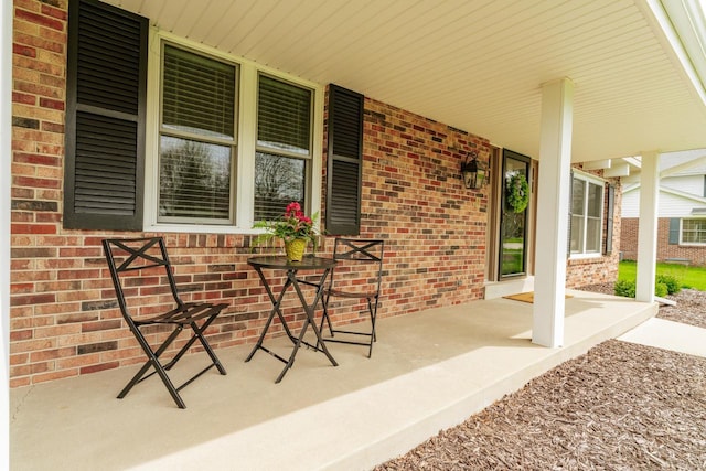 view of patio / terrace with a porch
