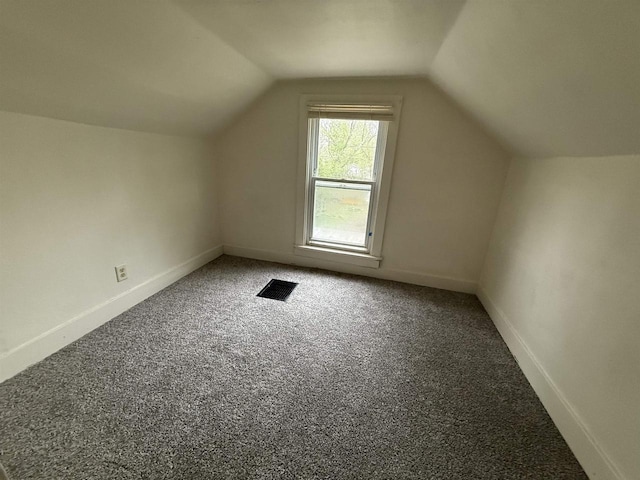 1921 S Wisconsin Ave, Beloit, WI 53511 - additional living space with carpet flooring, vaulted ceiling, and baseboards