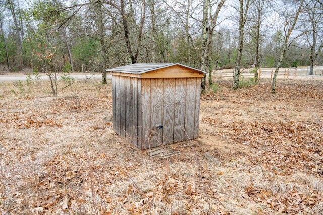 W4742 26th St, Necedah, WI 54646 - view of shed featuring a forest view