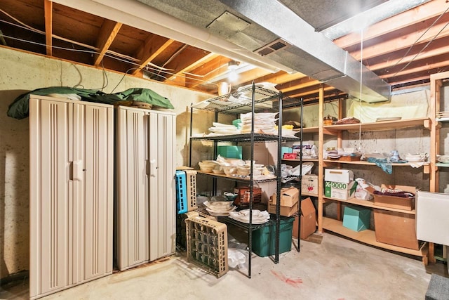 view of storage