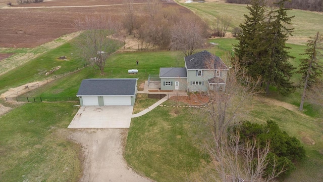 414 State Road 26, Oshkosh, WI 54904 - birds eye view of property with a rural view