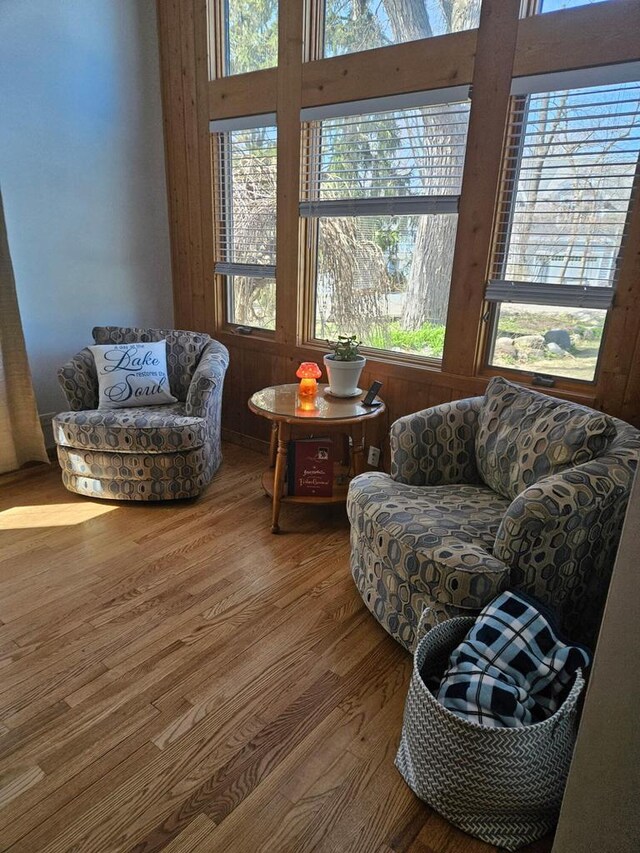 141 W Park Dr, Twin Lakes, WI 53181 - living room with plenty of natural light and wood finished floors