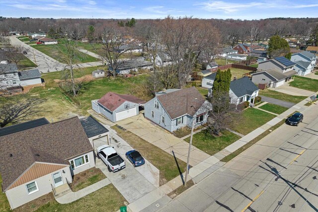 1802 S Ridge Rd, Green Bay, WI 54304 - birds eye view of property with a residential view