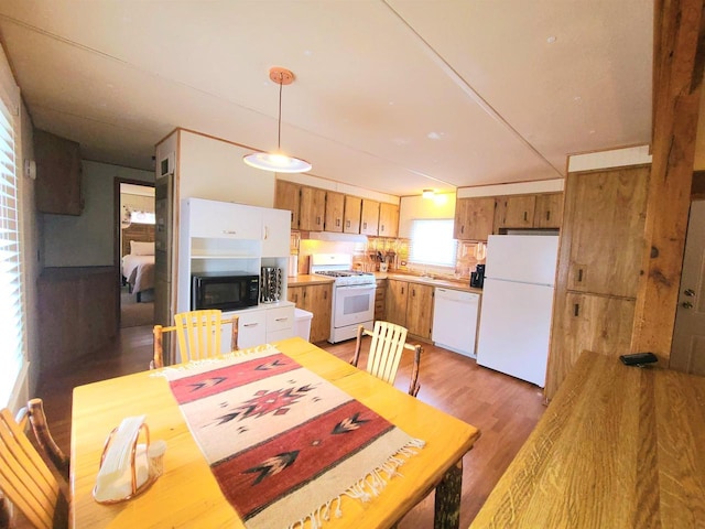 N9140 Snow Snake Trl, Necedah, WI 54646 - dining room featuring light wood finished floors