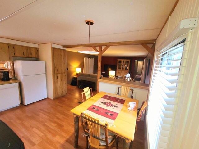 N9140 Snow Snake Trl, Necedah, WI 54646 - dining room featuring light wood-style floors