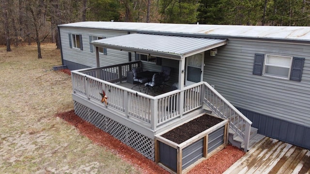 N9140 Snow Snake Trl, Necedah, WI 54646 - view of wooden deck