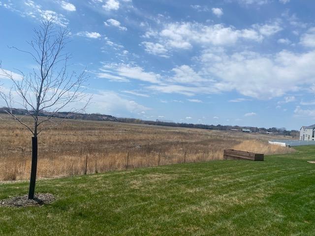 view of yard featuring a rural view