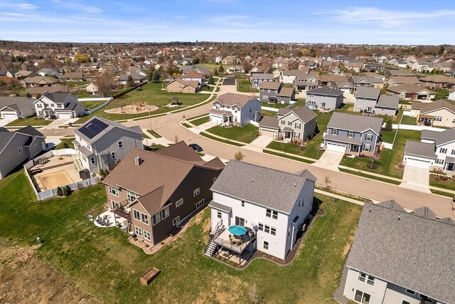 birds eye view of property featuring a residential view