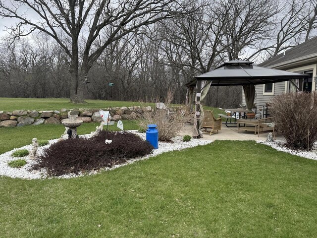 W360S10139 Markham Rd, Eagle, WI 53119 - view of yard with a gazebo and a patio area