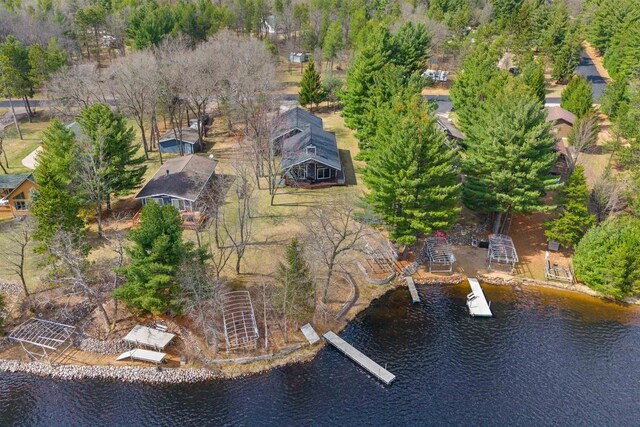 905 Plymouth Ct, Nekoosa, WI 54457 - drone / aerial view with a water view