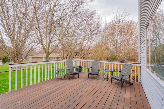 25 Cherbourg Ct, Madison, WI 53711 - wooden deck with a yard