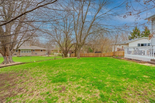 25 Cherbourg Ct, Madison, WI 53711 - view of yard with a wooden deck