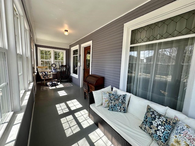 view of sunroom / solarium