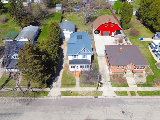 drone / aerial view featuring a residential view