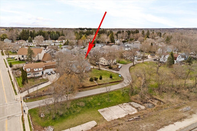 birds eye view of property featuring a residential view