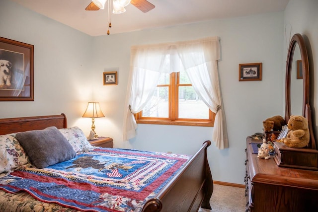 W3760 W Lemonweir Ct, Mauston, WI 53948 - carpeted bedroom featuring ceiling fan and baseboards