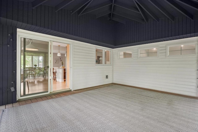 5308 Mckenna Rd, Monona, WI 53716 - unfurnished sunroom with lofted ceiling