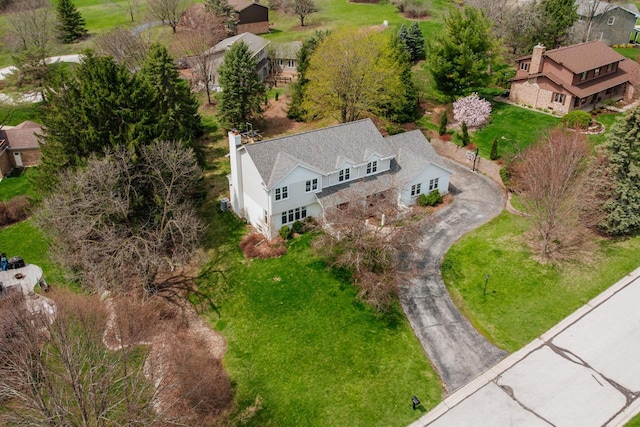 bird's eye view featuring a residential view