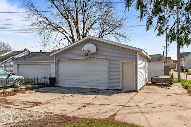 76 E Johnson St, Fond Du Lac, WI 54935 - detached garage featuring fence