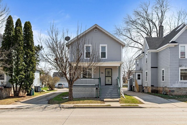 76 E Johnson St, Fond Du Lac, WI 54935 - view of front facade with covered porch