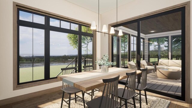 W2600 Oakwood Beach Rd, Markesan, WI 53946 - sunroom with a water view