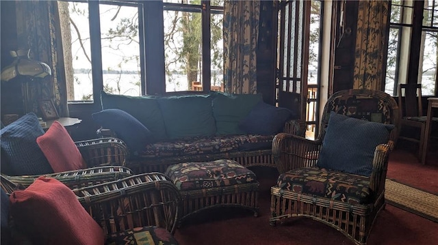 6051 Elsie Rd, Stone Lake, WI 54876 - living area with carpet