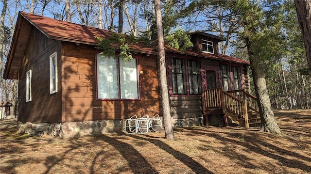 6051 Elsie Rd, Stone Lake, WI 54876 - view of side of property